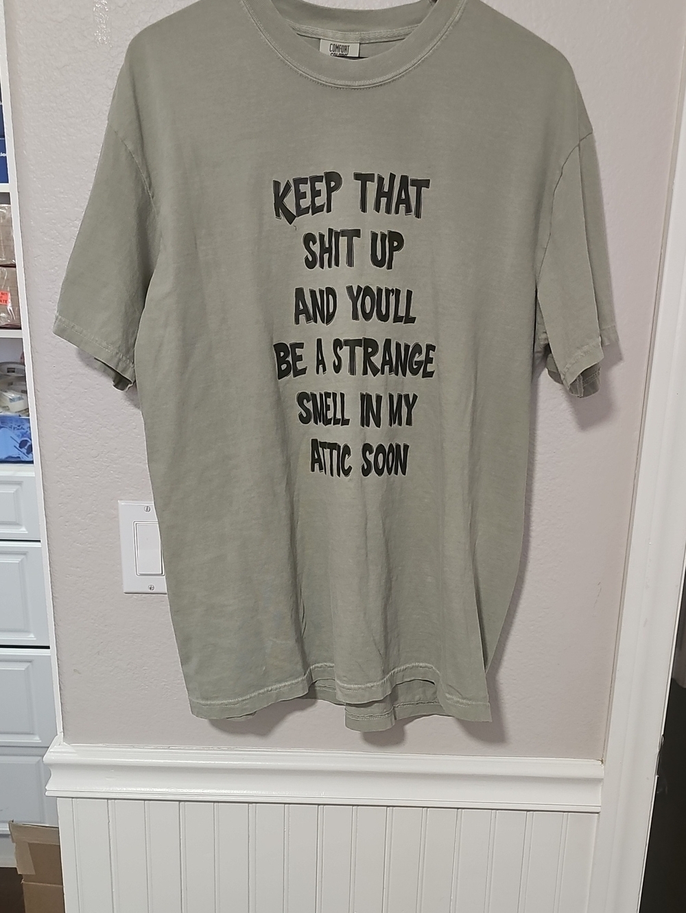 Comfort Colors XL Sage Graphic Tee - Casual Crewneck Shirt